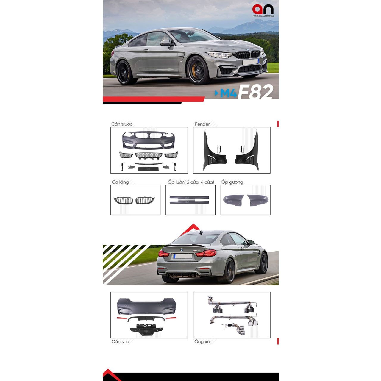 Nâng cấp body kit M4 F82 cho BMW - Hình 1
